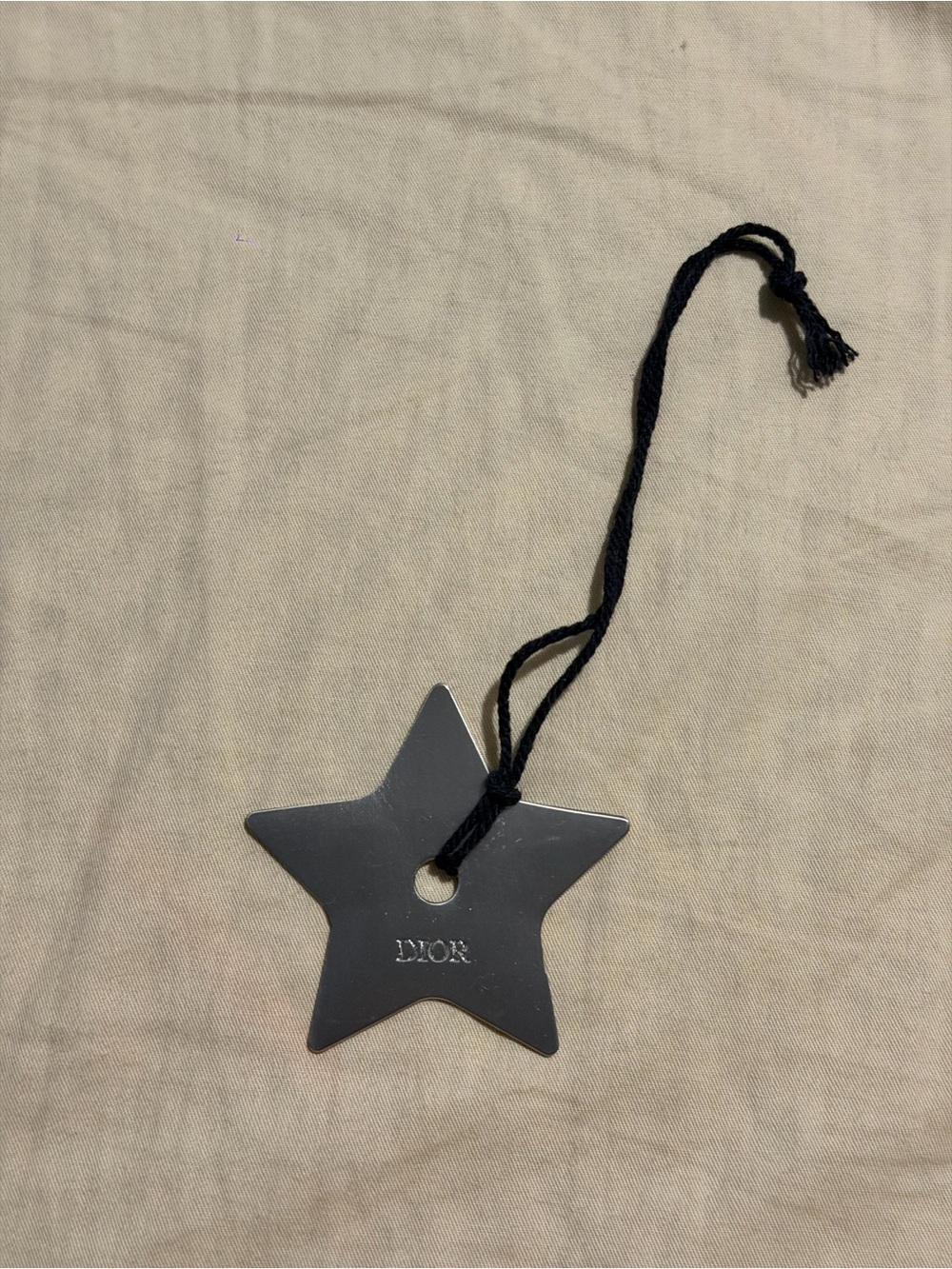 Dior Black Star Hanging Charm